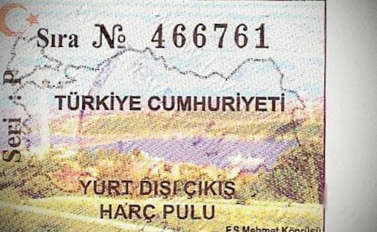 Yurtdışına Çıkış Harcı pulu