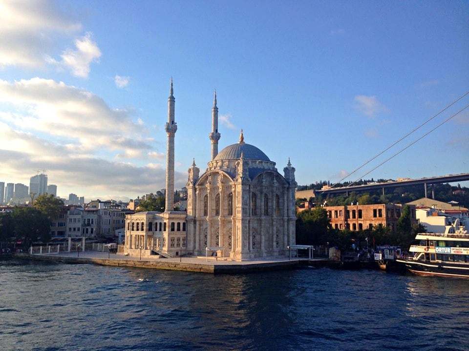 Ortaköy Camii Boğaz Manzarası