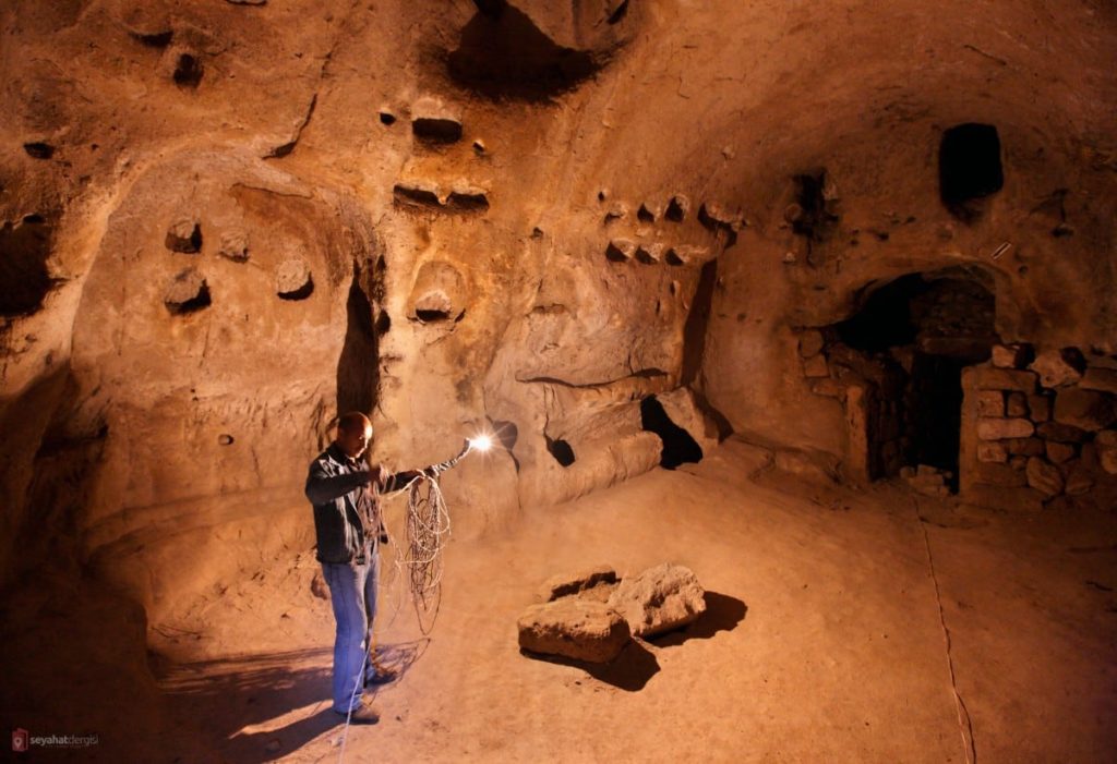 Mazı yeraltı şehri Kapadokya