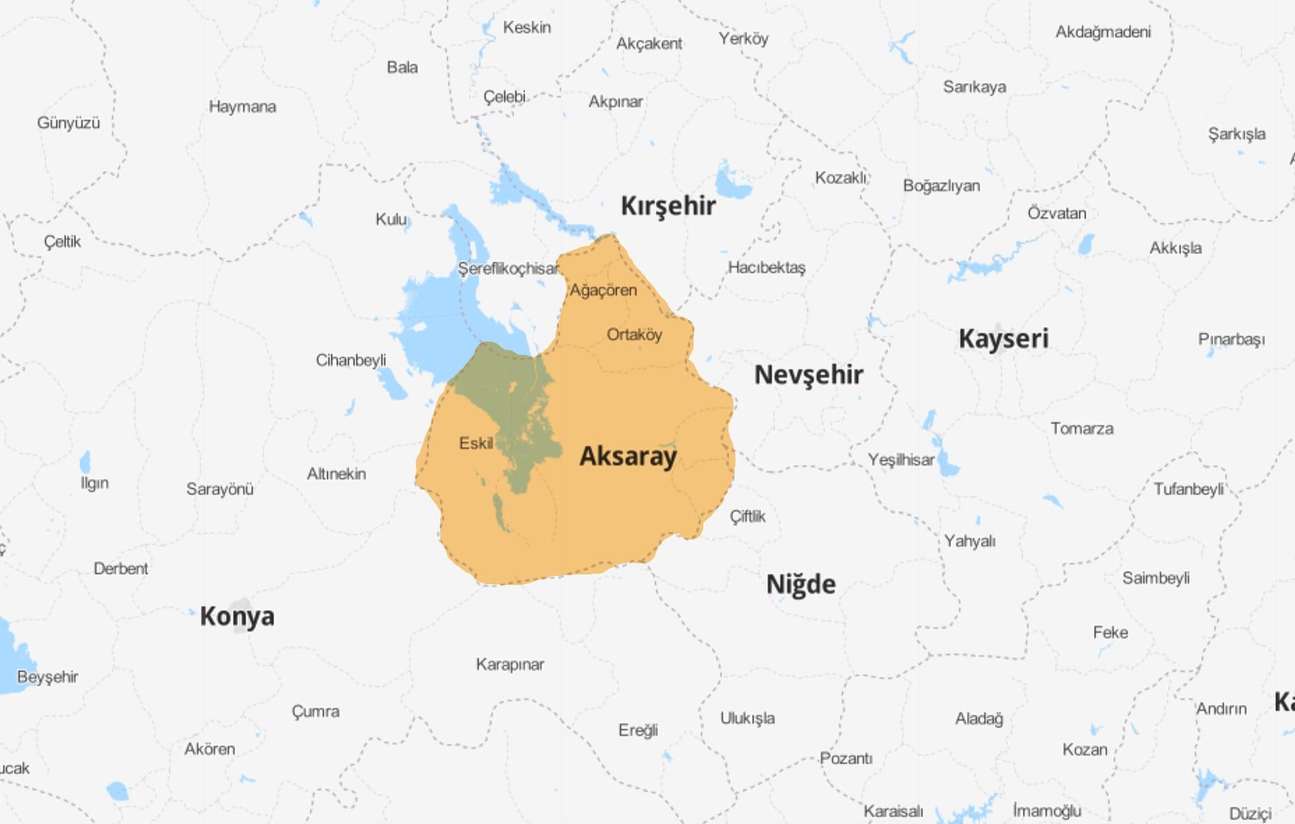 Aksaray Haritası