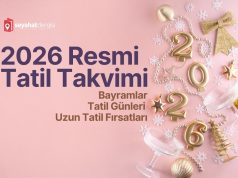 2026 Resmi Tatil Takvimi